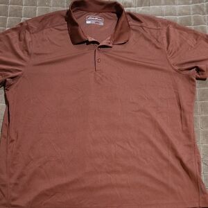 Eddie Bauer Men's Polo in Warm Brown